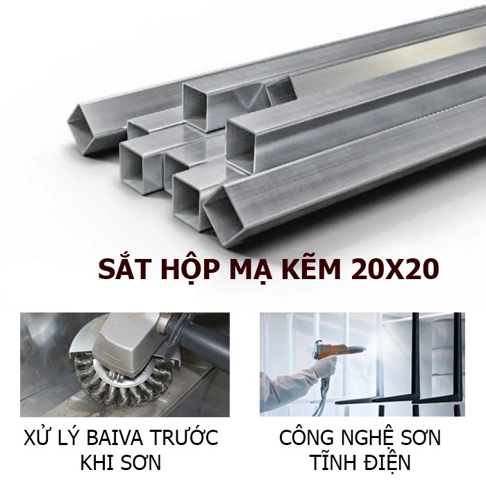 Kệ lò vi sóng tiện lợi FUNA khung sắt hộp chắc chắn được sơn tĩnh điện, chân có nút tăng hạ độ cao ( tặng móc ) - KB03