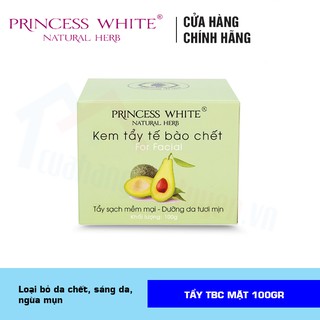 [CHÍNH HÃNG] Kem Tẩy Tế Bào Chết Da Mặt Chiết Xuất Trái Bơ Princess White Bán Chạy