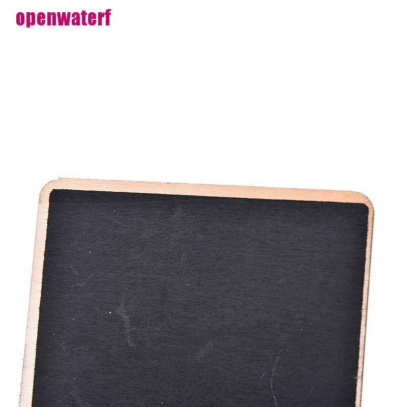 【openf】1pcs Mini Wooden Clip Blackboard Message Board Wedding Party Lolly Buffet Table