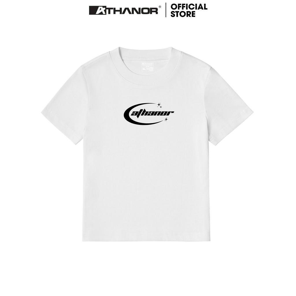 Áo Thun Baby Tee ATHANOR Y2K form fit cotton premium tay ngắn mẫu LOGO Y2K