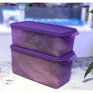 Set hộp bqtp ngăn mát 2 hộp stak n stor tupperware tím
