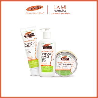 Bộ sản phẩm ngăn ngừa và làm giảm rạn da Palmer s Lotion, Kem, Bơ Đậm Đặc