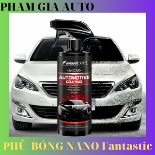  Chai xịt phủ nano chống nước kính phủ bóng sơn xe ô tô - Chống nước bề mặt kính cận kính mũ FANTASTIC XML  500ML  