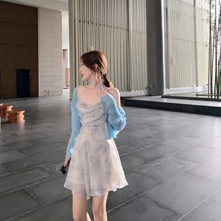 [⚡Sẵn🔥] Đầm Hoa Hai Dây Nữ