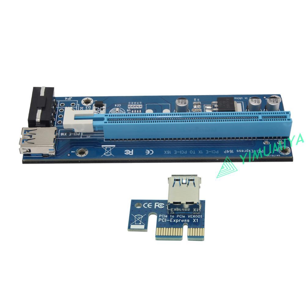 YI 4Pin PCI-E 1X to 16X BTC Mining Extender Graphic Riser Card Adapter Cable | BigBuy360 - bigbuy360.vn