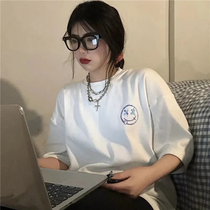 Áo Thun Tay Lỡ 100% Cotton Nam Nữ Unisex