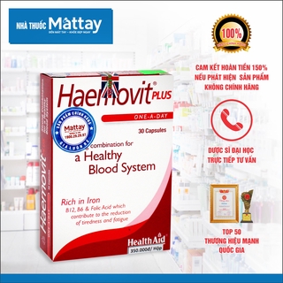 Haemovit Plus - HealthAid - Hộp 30 Viên - Giúp Bổ Máu, Tăng Cân Hiệu Quả ❤️
