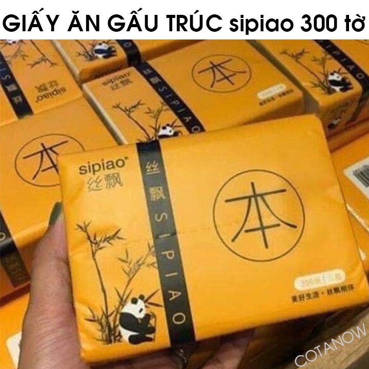 Giấy Ăn Gấu Trúc 300 Tờ Siêu Dai