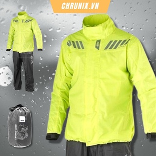 Áo Mưa Bộ Phản Quang Givi CRS02 Màu Vàng Chính Hãng Cao Cấp Chrunix