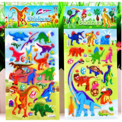 Bộ Sticker dán trang trí 3D cho bé nhiều mẫu dễ thương kích thước 9x20cm