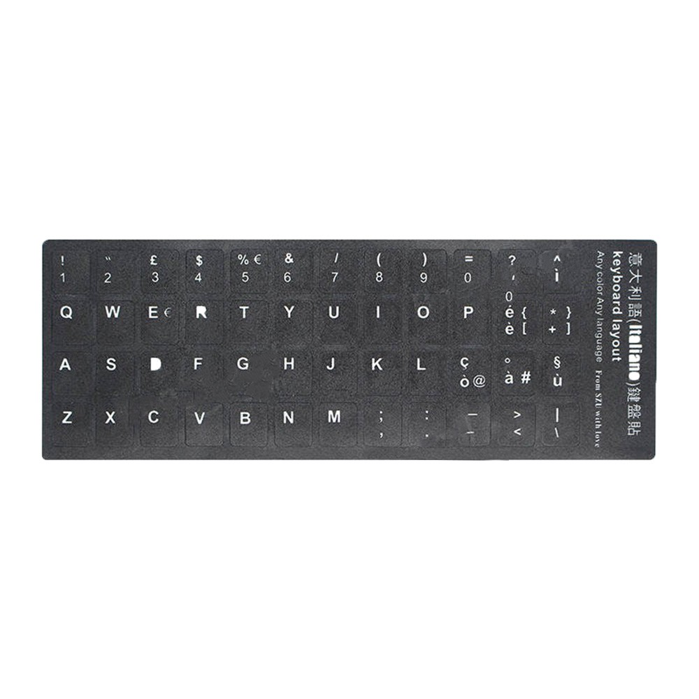 Sticker dán bàn phím laptop với 6 ngôn ngữ tiếng anh | BigBuy360 - bigbuy360.vn