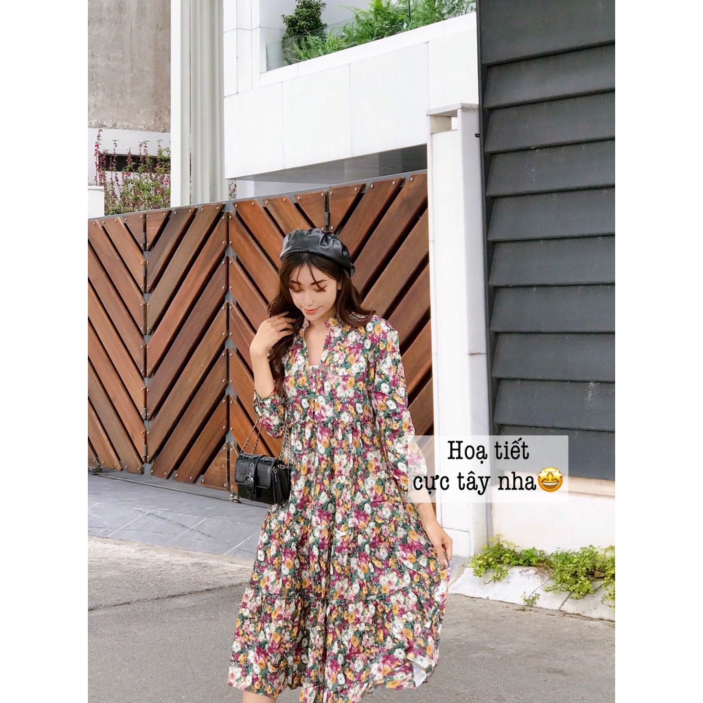 Váy hoa xu4t siêu xinh cho nữ HH00043