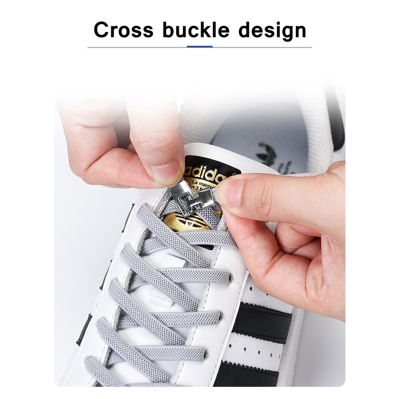 Dây Giày Sneaker 1 Giây Không Cần Buộc Co Giãn Dành Cho Người Lớn Và Trẻ Em