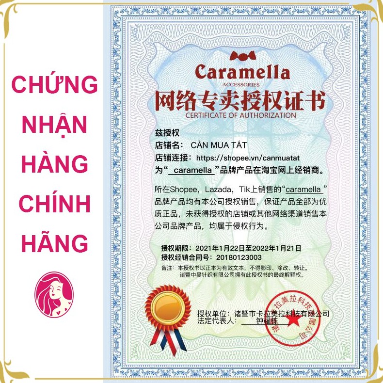 Tất nữ cổ ngắn Set 3 đôi cao cấp mẫu Hồng Dâu 2020 hiệu Caramella kèm túi zip đẹp