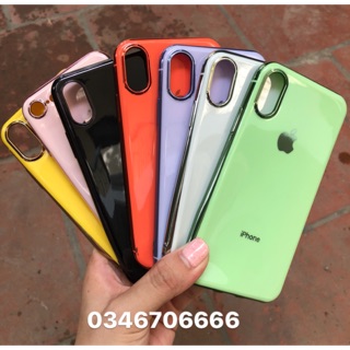 Ốp dẻo màu viền vàng IPHONE X/Xsmax/ ip11 / ip11 pro/ ip11 pro Max -