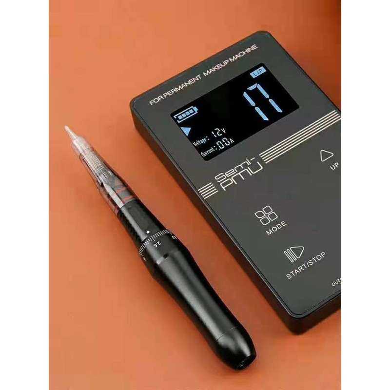 SEMI PMU -máy phun xăm kỹ thuật số cảm ứng tặng kèm dây nối máy pen