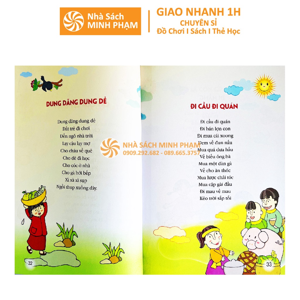 Sách - Combo Tuyển Tập Đồng Dao – Thơ – Truyện Cho Bé Từ 0-6 Tuổi