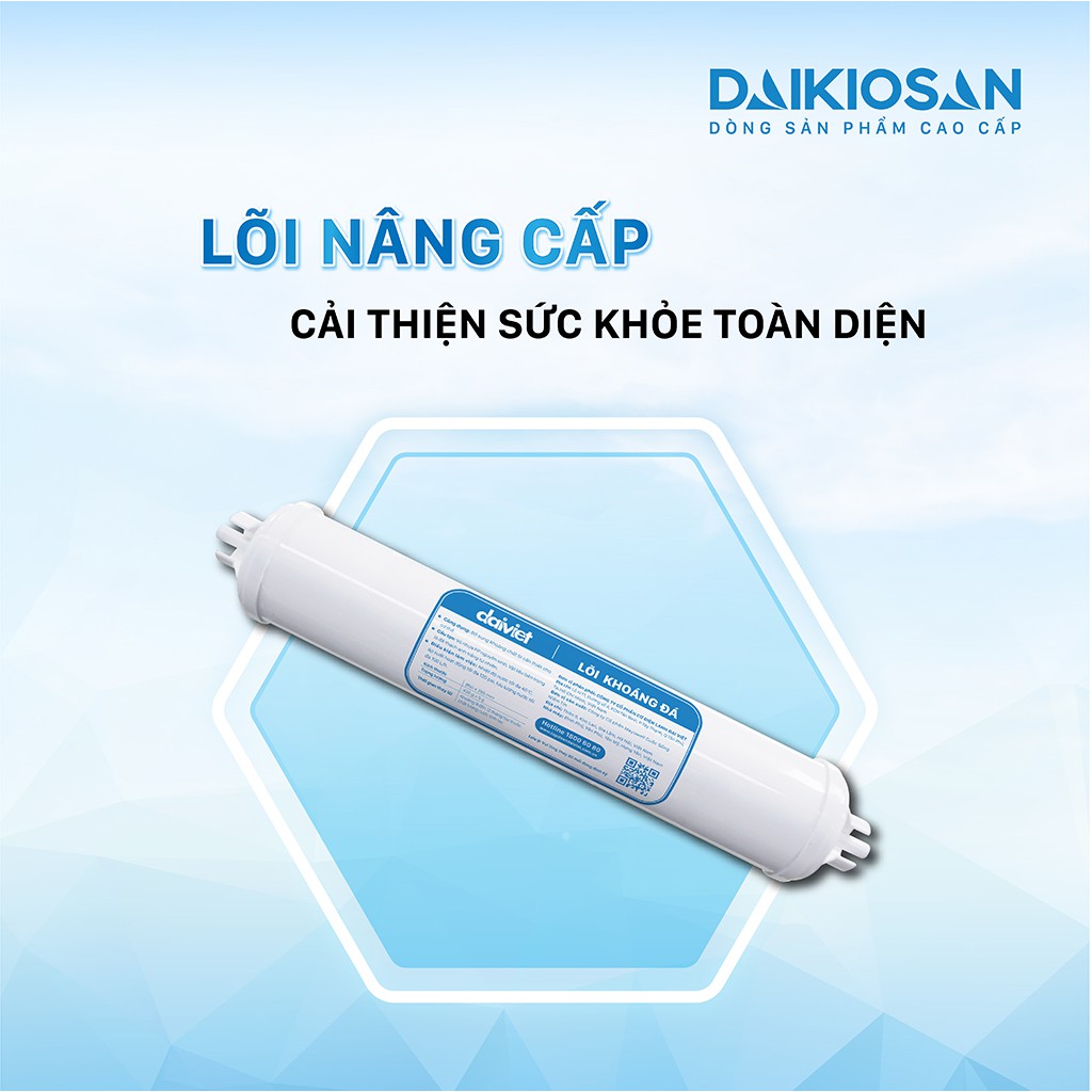 Lõi lọc nâng cấp Khoáng đá Maifan Đại Việt - Bổ sung và bù khoáng - Dùng cho máy lọc nước Daikiosan, Makano