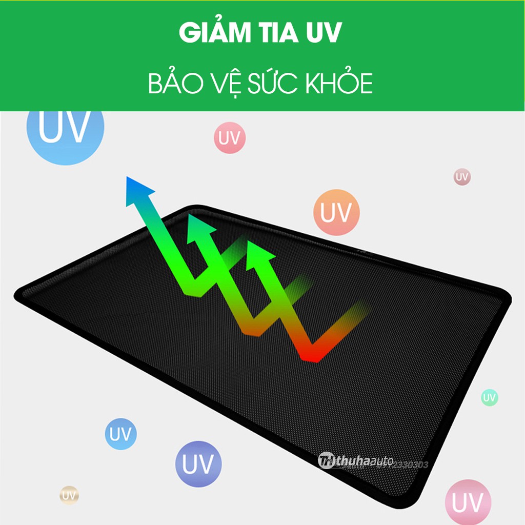 Rèm che nắng nam châm 4 cửa xe ô tô lắp đặt dễ dàng thiết kế theo từng form xe