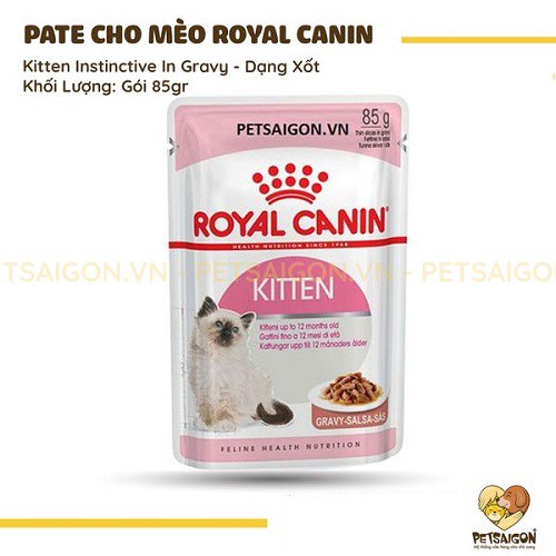 [CHÍNH HÃNG] ROYAL CANIN - KITTEN INSTINCTIVE PATE CHO MÈO CON - GÓI 85G