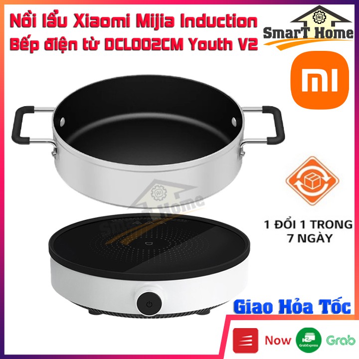 Bếp Điện Từ Xiaomi Mijia Youth DCL002CM Youth Version 2, Nồi Lẩu 2 ngăn Xiaomi Mijia Induction Cooker Chống Dính Cao Cấp