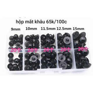 Hộp mắt khâu thú bông[FREESHIP]100c mix size làm mắt thú bông