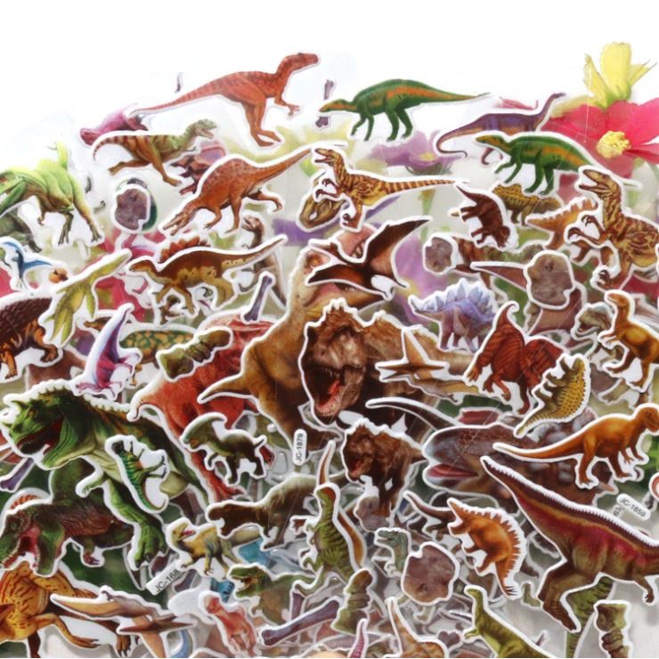 Sticker Dán Trang Trí Hoạt Hình Khủng Long