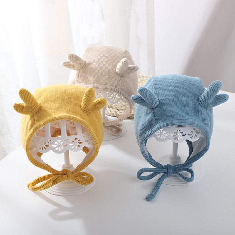 Mũ giữ ấm phối tai hươu dành cho bé