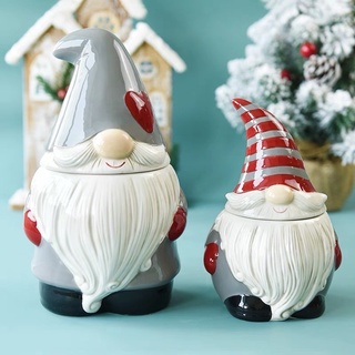 Hũ gia vị sứ Quỷ Lùn phong cách Xmas đáng yêu