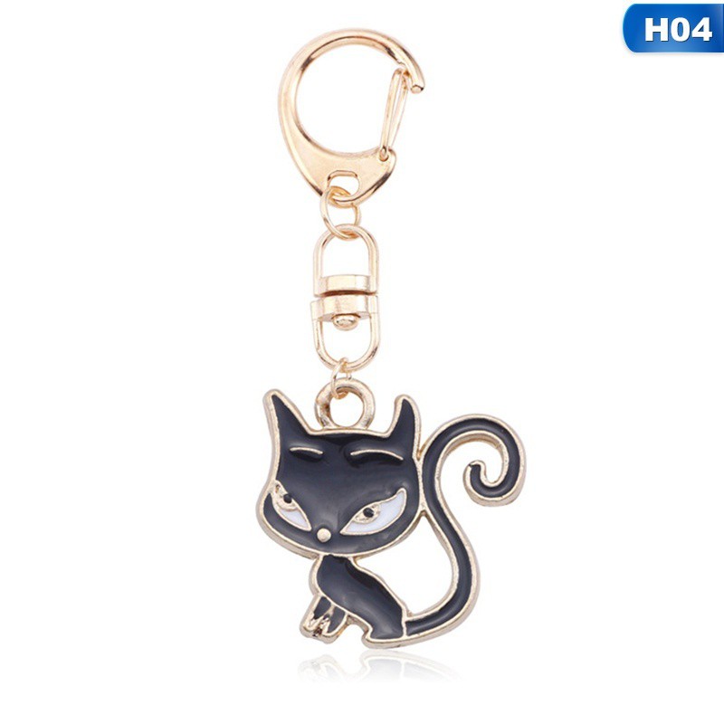 Móc khóa bằng hợp kim phối nhiều kiểu mặt dễ thương