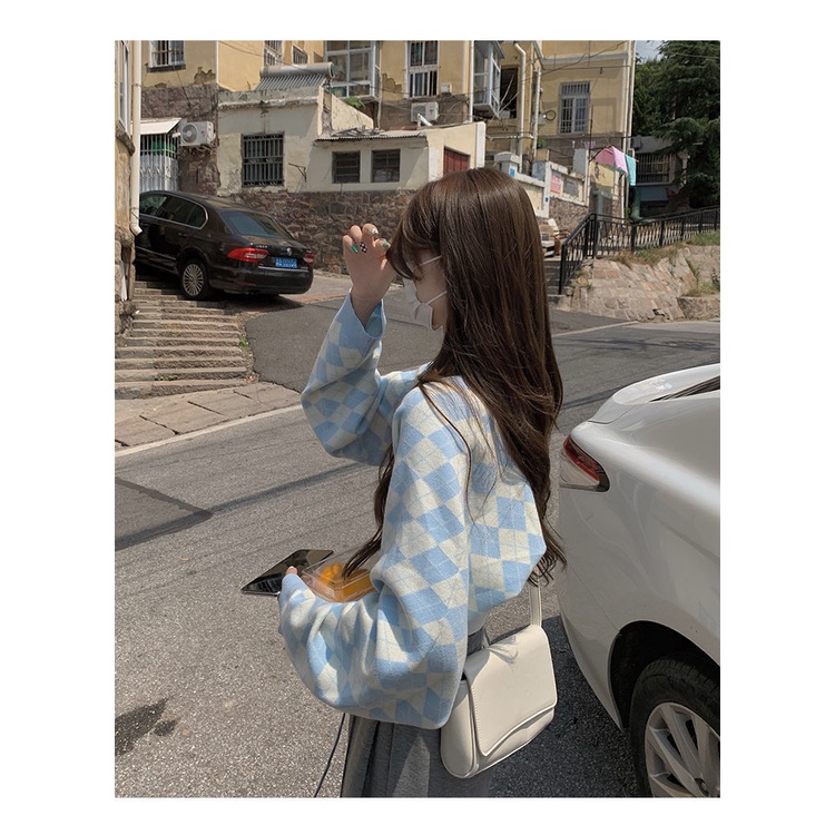 Áo khoác cardigan dệt kim dáng rộng thiết kế mới thời trang mùa thu dành cho nữ