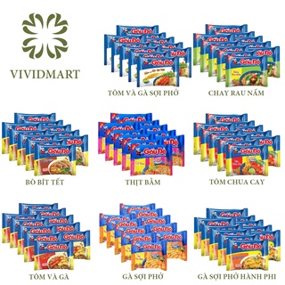 10gói- MÌ GẤU ĐỎ 8 VỊ: GÀ SỢI PHỞ, TÔM VÀ GÀ, BÒ BÍT TẾT, THỊT BẰM, TÔM CHUA CAY, SỢI PHỞ HÀNH PHI, CHAY –GÓI63G– GẤU ĐỎ