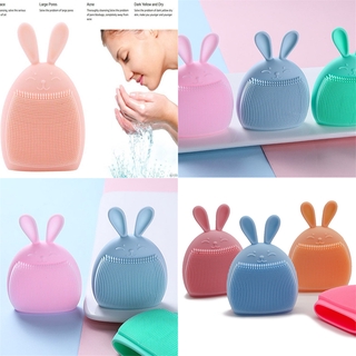 Dụng cụ rửa mặt silicone hình tai thỏ