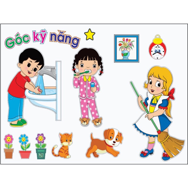 Bộ tranh góc mầm non