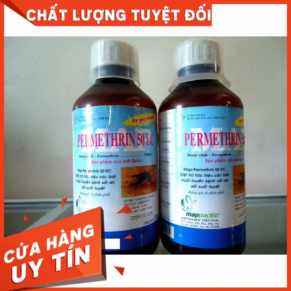 Thuốc muỗi Permethrin 50EC -1000ml CÔNG NGHỆ ANH QUỐC