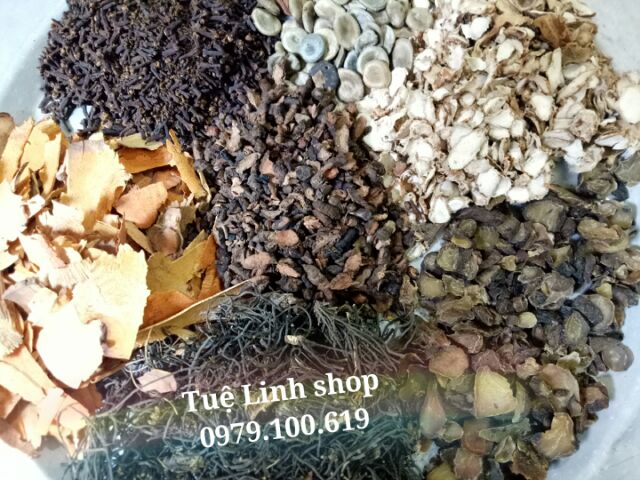 Combo 3 muối thảo dược thuốc bắc handmade (tặng 1 đai quấn muối.)