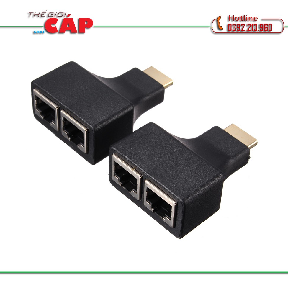 Bộ nối dài HDMI Extender 30m bằng dây lan RJ45