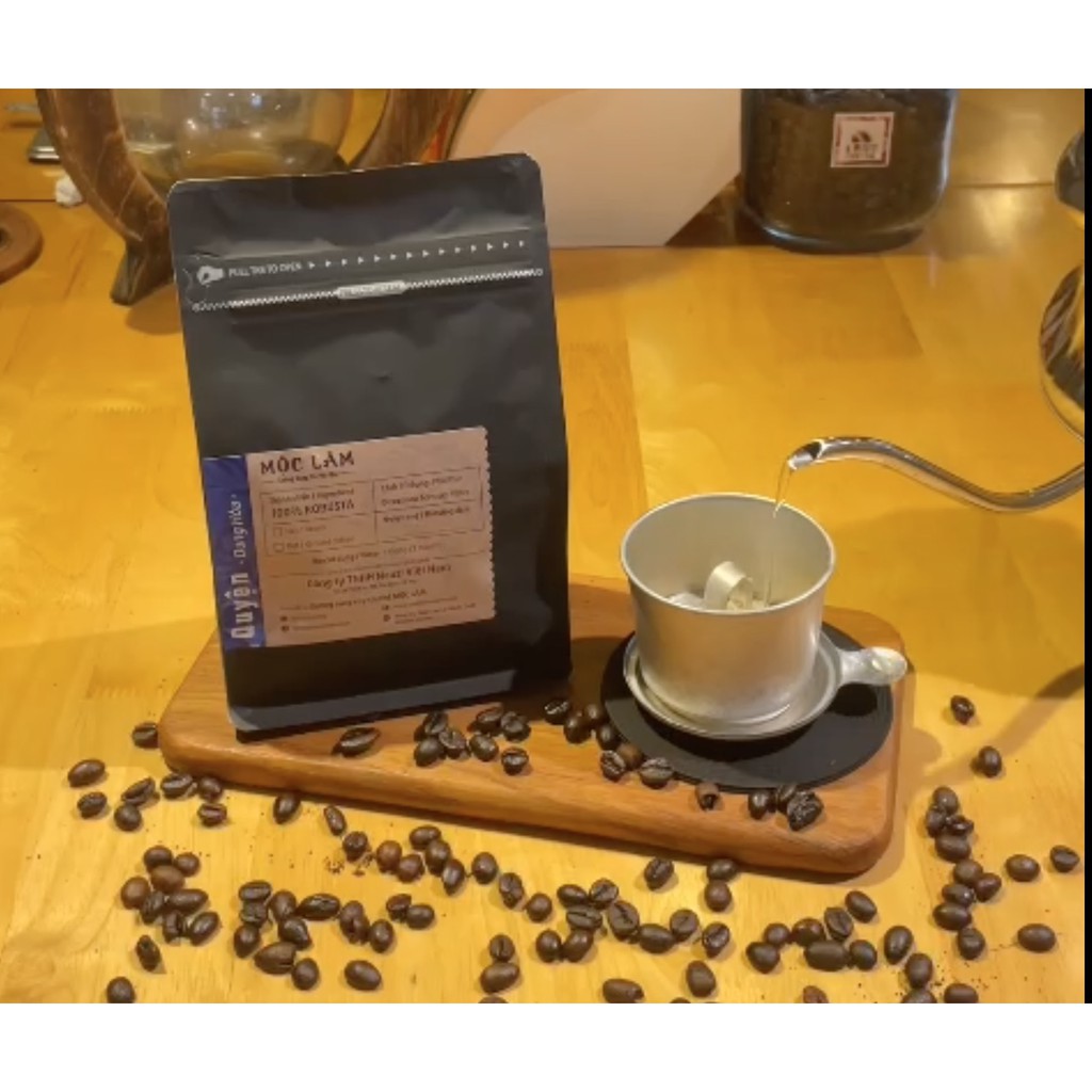 Cà phê mộc Robusta pha phin việt, rang mộc nguyên chất, Cà phê mộc pha phin truyền thống - 1857 Coffee | BigBuy360 - bigbuy360.vn