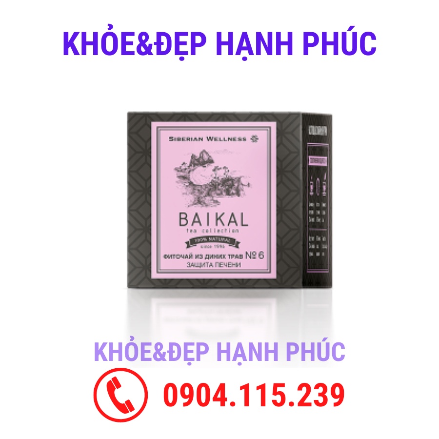 Thực phẩm bảo vệ sức khỏe Trà thảo mộc Baikal tea collection. Herbal tea №6 – 30 túi/hộp
