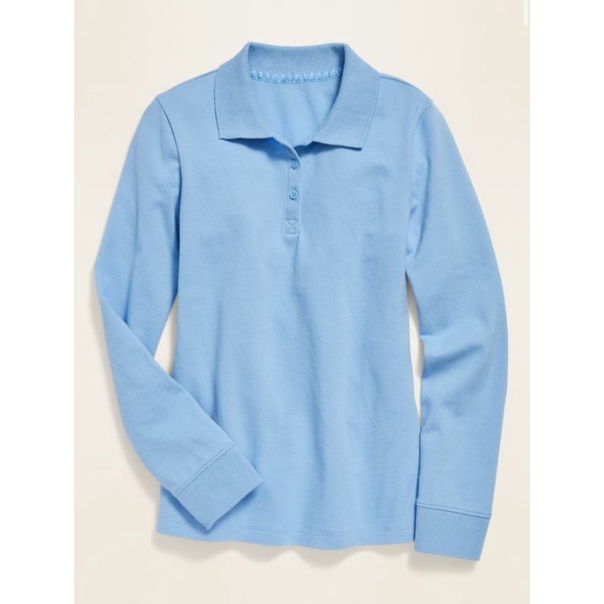 Áo onavy polo dài tay bé gái 5y-18y lỗi không có cúc