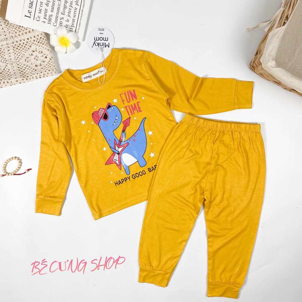 [MINKY MOM ] Quần áo trẻ em thu đông MINKY MOM CHÍNH HÃNG dài tay cho bé trai, bé gái từ 8 - 19kg