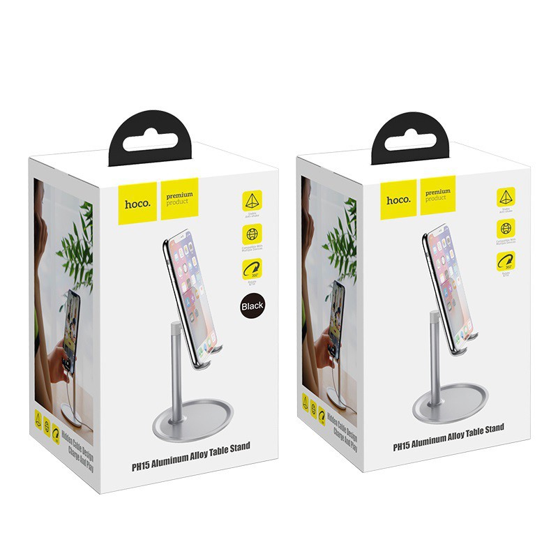 Giá Đỡ Điện Thoại Hoco PH15 Hợp Kim Nhôm Để Bàn Tiện Lợi