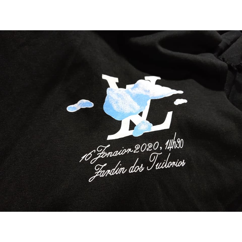 Áo thun Unisex LV đám mây, Áo phông dáng rộng tay lỡ, Form oversize Nam nữ,cotton thoáng mát