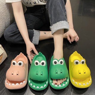 💗 Dép Nữ  Đế Dày Dép Cá 💗dép đi trong nhà dễ thương hoạt hình khủng long