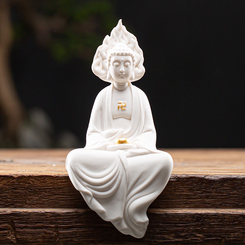 Tượng Phật Bằng Gốm Sứ Dùng Trang Trí Phòng Ngủ | BigBuy360 - bigbuy360.vn
