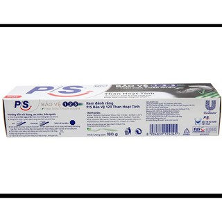 set 2 kem đánh răng ps than hoạt tính 180gr