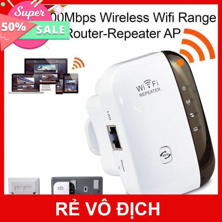 [FREESHIP] BỘ KÍCH SÓNG WIFI N300m CÓ CỔNG LAN [HCM]