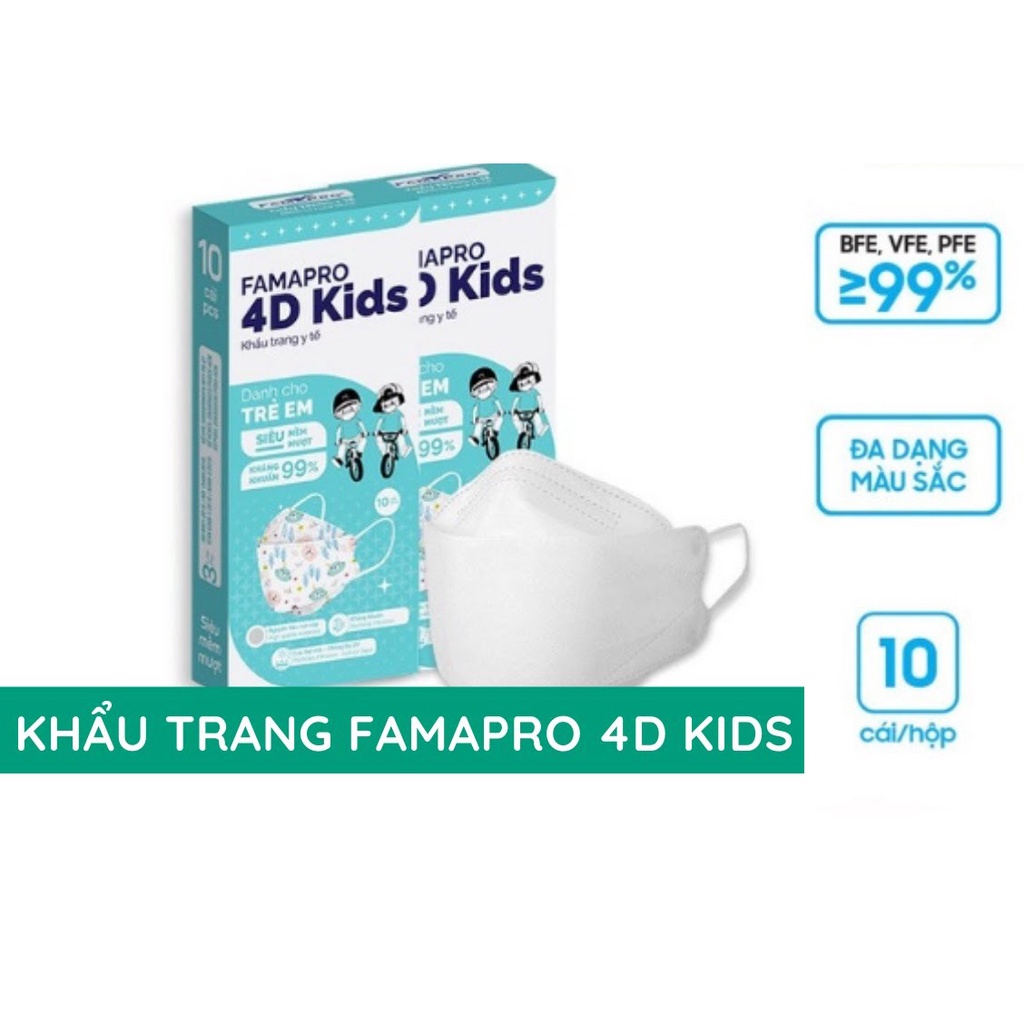 [Combo 10 cái] Khẩu trang trẻ em KF94