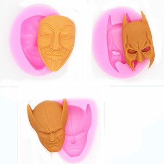 Khuôn Silicone làm bánh hình mặt nạ Halloween