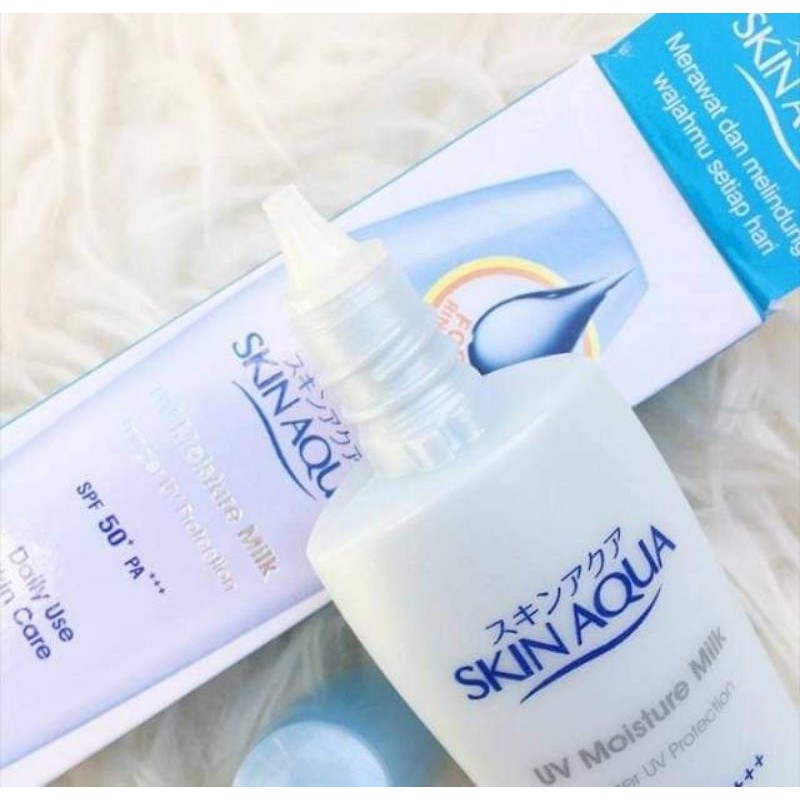 (Hàng Mới Về) Kem Dưỡng Ẩm Skin Aqua Moisture Milk Spf50 40ml Chính Hãng Nhật Bản